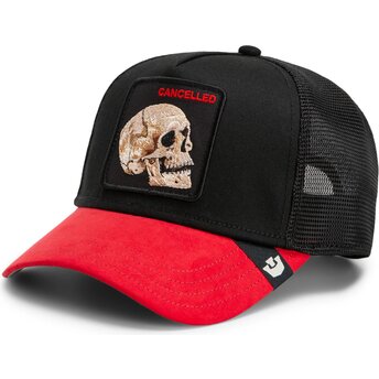 Mütsid kumer must snapback Cancelled Skull Microsuede The Farm Goorin Bros.