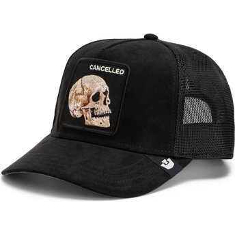Mütsid kumer must snapback Suede Cancelled Skull Microsuede The Farm Goorin Bros.
