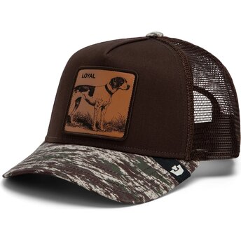 Mütsid kumer pruun snapback Engraved Dog Camo Glitch The Farm Goorin Bros.