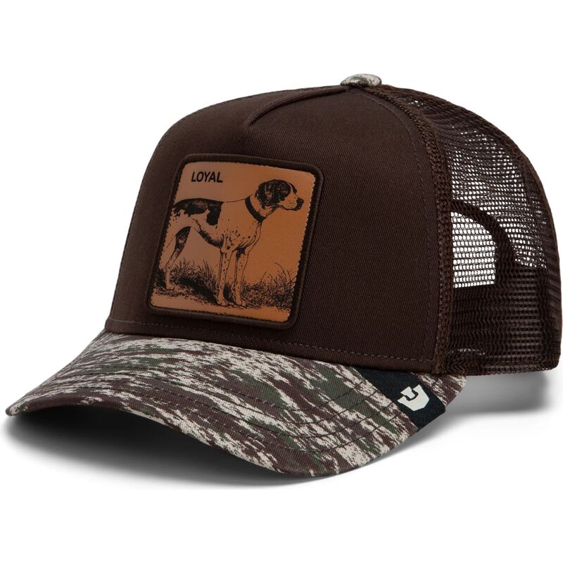 mutsid-kumer-pruun-snapback-engraved-dog-camo-glitch-the-farm-goorin-bros