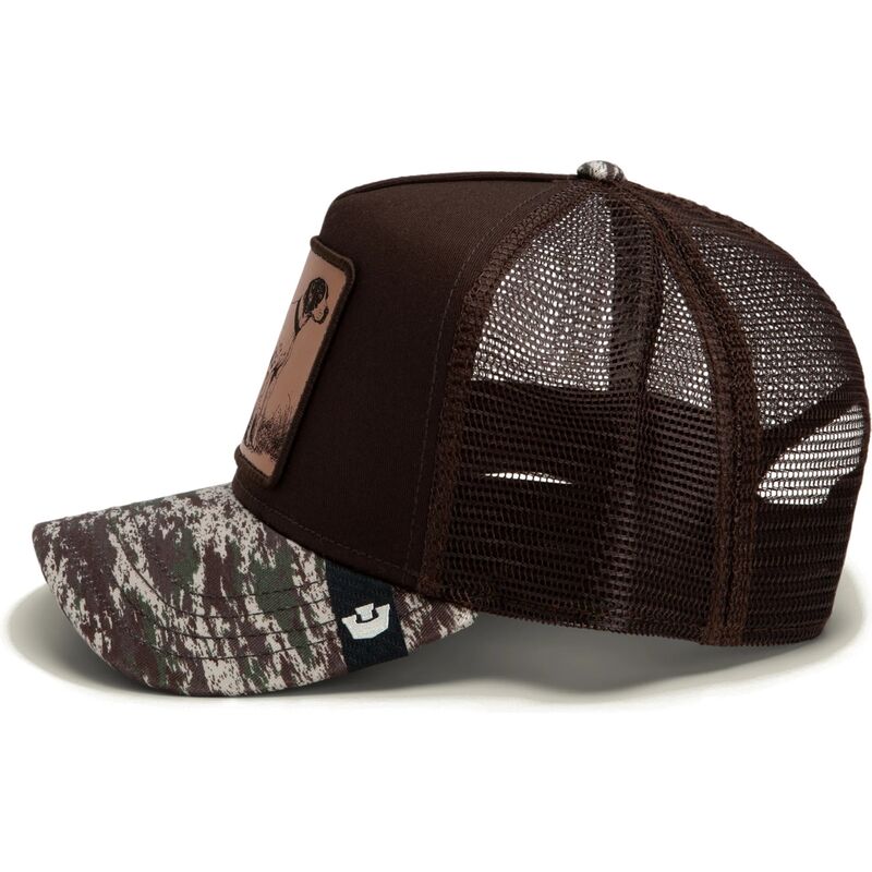 mutsid-kumer-pruun-snapback-engraved-dog-camo-glitch-the-farm-goorin-bros