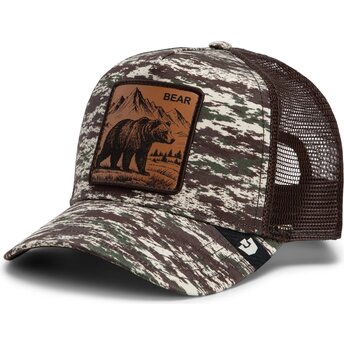 Mütsid kumer kamuflaaž snapback Engraved Bear Camo Glitch...
