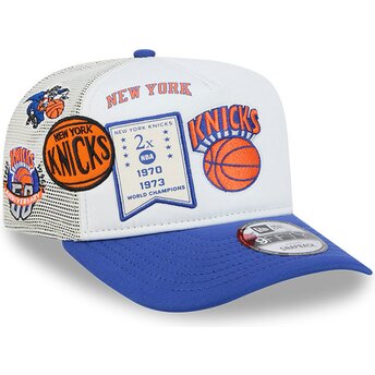 Mütsid kumer valge snapback Hardwood Classics 9FIFTY A Frame Precurved New York Knicks NBA New Era