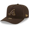 mutsid-kumer-pruun-snapback-9fifty-a-frame-precurved-visor-pin-atlanta-braves-mlb-new-era