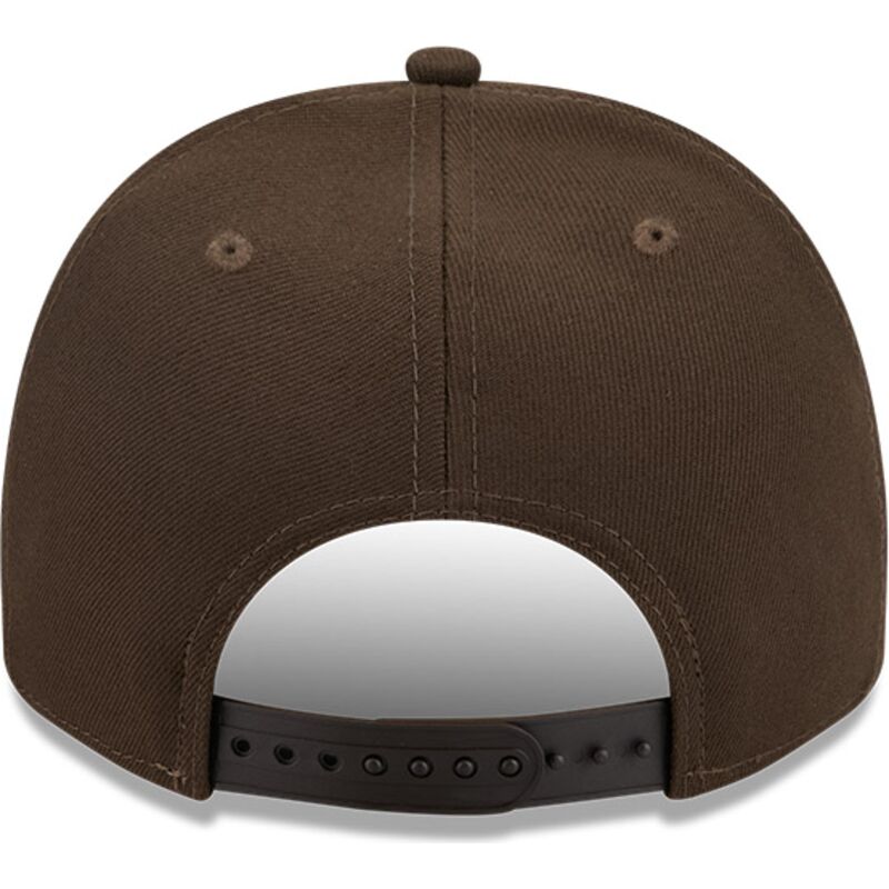 mutsid-kumer-pruun-snapback-9fifty-a-frame-precurved-visor-pin-atlanta-braves-mlb-new-era