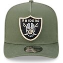 mutsid-kumer-roheline-snapback-9fifty-a-frame-precurved-side-pin-las-vegas-raiders-nfl-new-era