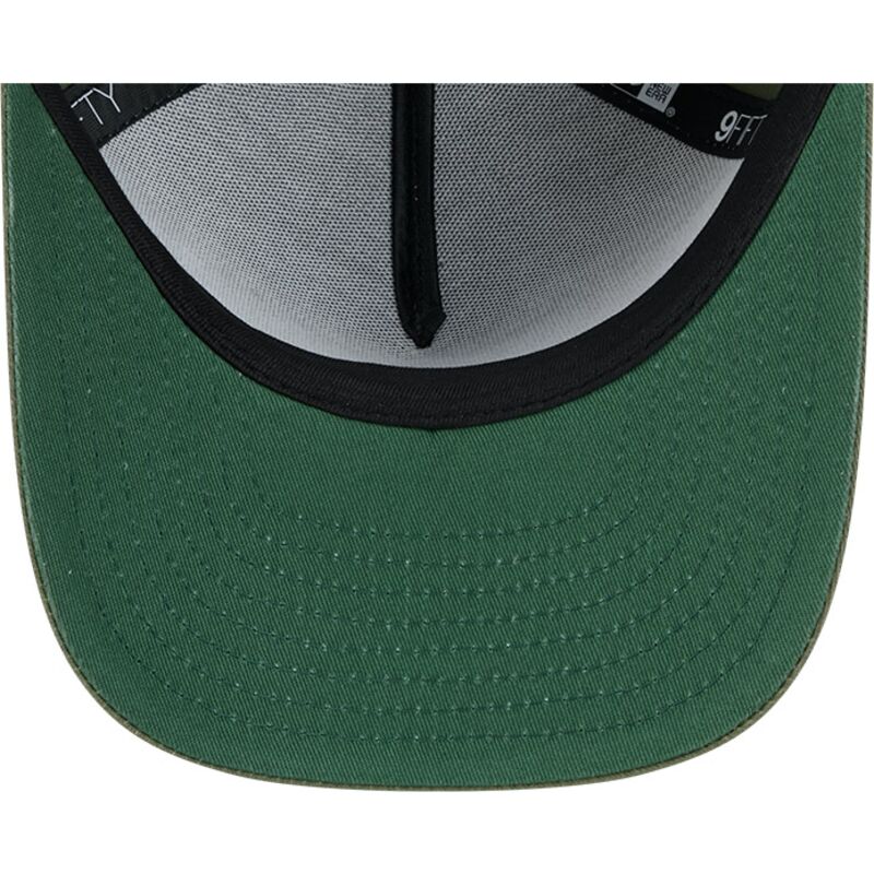 mutsid-kumer-roheline-snapback-9fifty-a-frame-precurved-side-pin-las-vegas-raiders-nfl-new-era