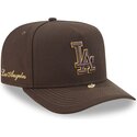 mutsid-kumer-pruun-snapback-9fifty-a-frame-precurved-visor-pin-los-angeles-dodgers-mlb-new-era