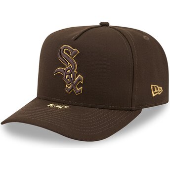 Mütsid kumer pruun snapback 9FIFTY A Frame Precurved Visor Pin Chicago White Sox MLB New Era