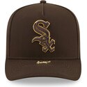 mutsid-kumer-pruun-snapback-9fifty-a-frame-precurved-visor-pin-chicago-white-sox-mlb-new-era