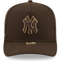 mutsid-kumer-pruun-snapback-9fifty-a-frame-precurved-visor-pin-new-york-yankees-mlb-new-era