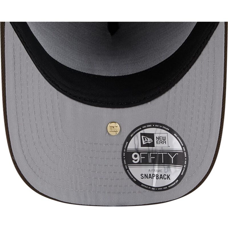 mutsid-kumer-pruun-snapback-9fifty-a-frame-precurved-visor-pin-new-york-yankees-mlb-new-era