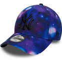 mutsid-kumer-mitmevarviline-snapback-lastele-9forty-all-over-print-space-new-york-yankees-mlb-new-era