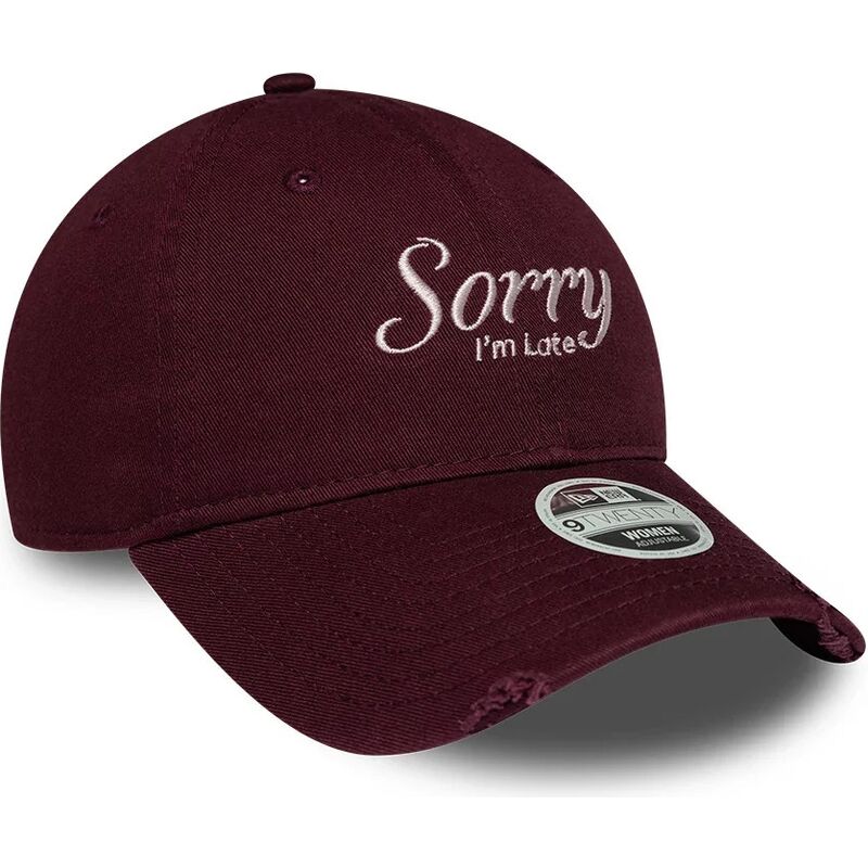 mutsid-kumer-punane-reguleeritav-9twenty-slogan-sorry-i-m-late-new-era