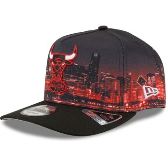 Mütsid kumer mitmevärviline snapback 9FIFTY A Frame Precurved Skyline Chicago Bulls NBA New Era