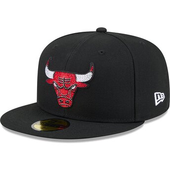 Mütsid lame must liibuv 59FIFTY Rhinestone Badge Chicago Bulls NBA New Era
