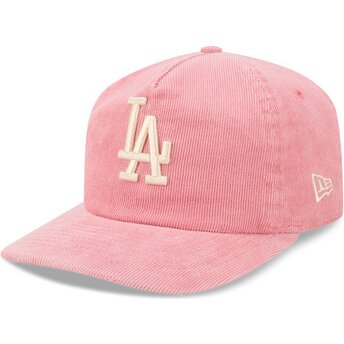 Mütsid kumer roosa reguleeritav 19TWENTY Precurved Corduroy Pastel Los Angeles Dodgers MLB New Era