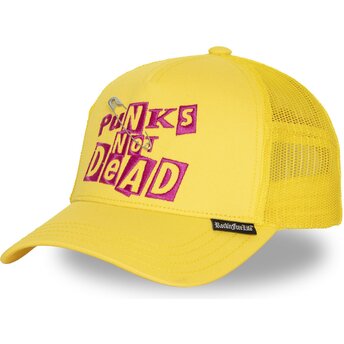 Mütsid kumer kollane snapback Nº294 Punks Not Dead Rock’nFreeLife