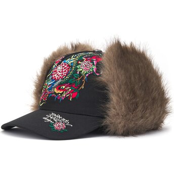 Mütsid kumer must liibuv Crawling Trapper Ed Hardy