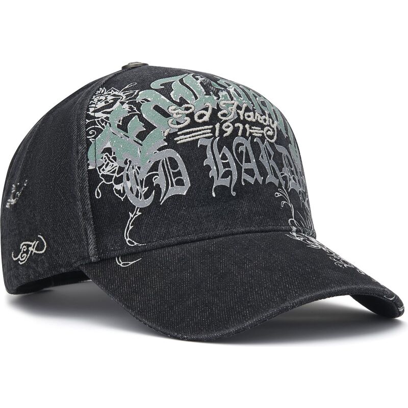 mutsid-kumer-must-reguleeritav-distressed-floral-gothic-ed-hardy