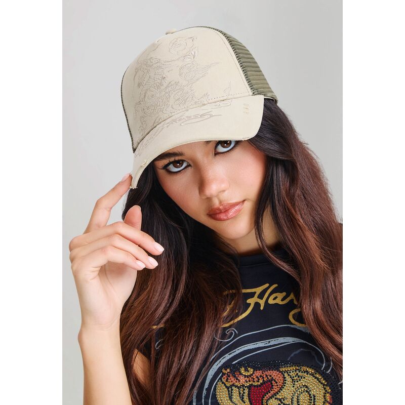 mutsid-kumer-khaki-snapback-outline-ed-hardy