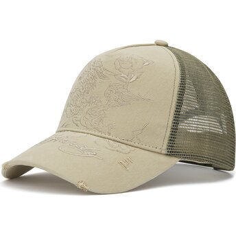 Mütsid kumer khaki snapback Outline Ed Hardy