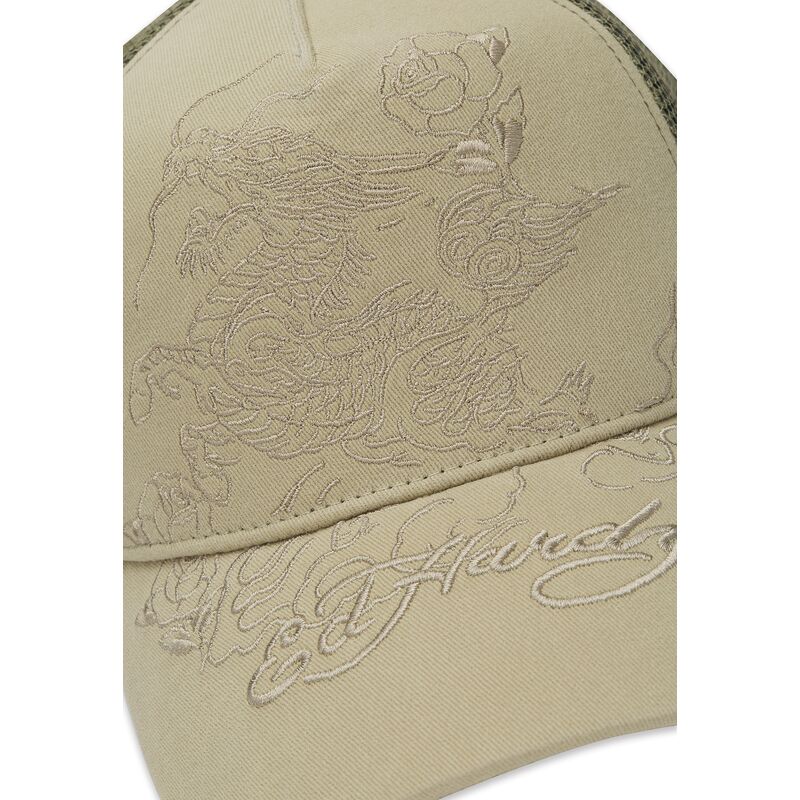 mutsid-kumer-khaki-snapback-outline-ed-hardy
