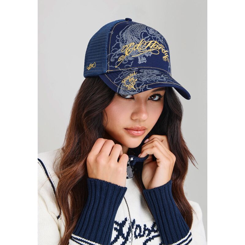 mutsid-kumer-meresinine-snapback-outline-dragons-ed-hardy