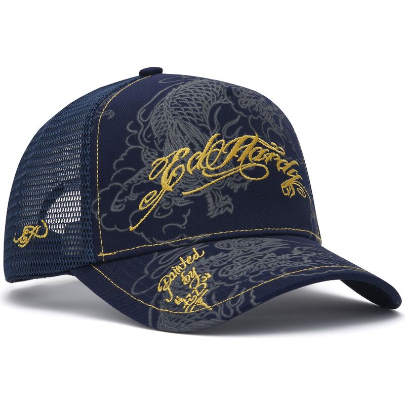 mutsid-kumer-meresinine-snapback-outline-dragons-ed-hardy