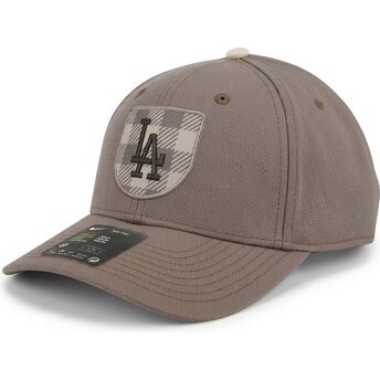 Mütsid kumer pruun snapback Dri-Fit Rise Structured Los Angeles Dodgers MLB Nike