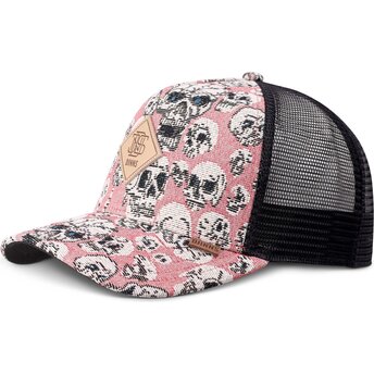 Mütsid kumer roosa snapback HFT Crasy Sofa Skull Djinns