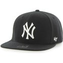 47-brand-flat-brim-mlb-new-york-yankees-smooth-black-snapback-cap