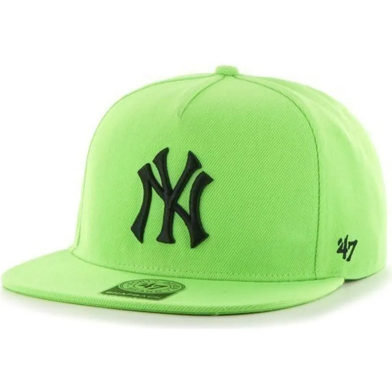mutsid-lame-roheline-snapback-new-york-yankees-mlb-47-brand