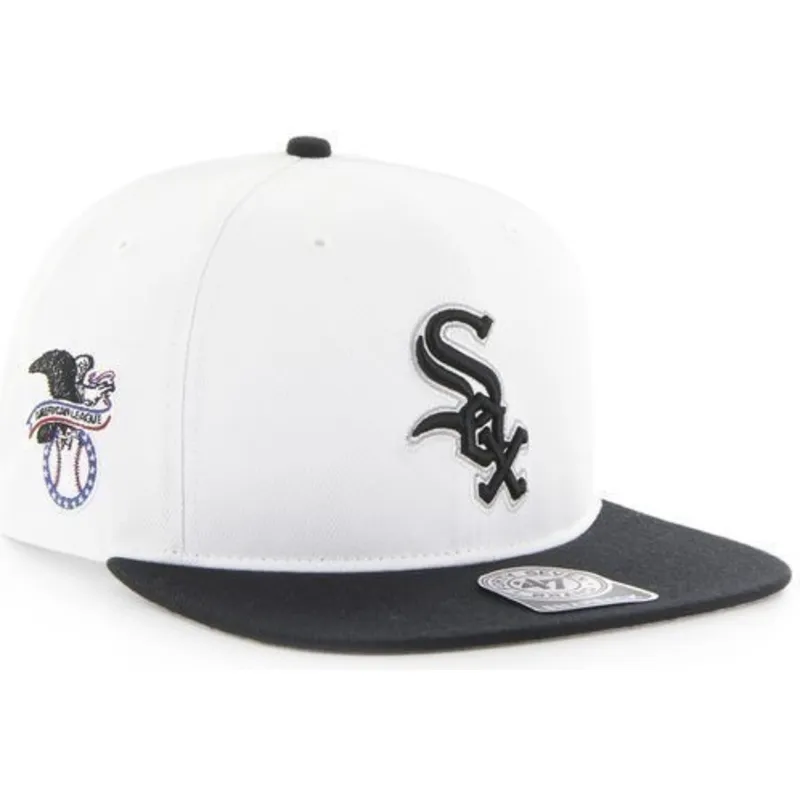 mutsid-lame-valge-snapback-lateral-chicago-white-sox-mlb-47-brand mutsid-lame-valge-snapback-lateral-chicago-white-sox-mlb-47-brand