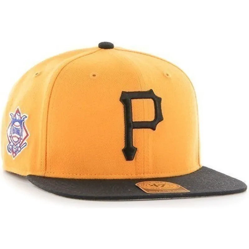 mutsid-lame-kollane-snapback-leteral-pittsburgh-pirates-mlb-47-brand
