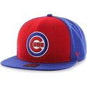47-brand-flat-brim-side-logo-mlb-chicago-cubs-smooth-blue-snapback-cap