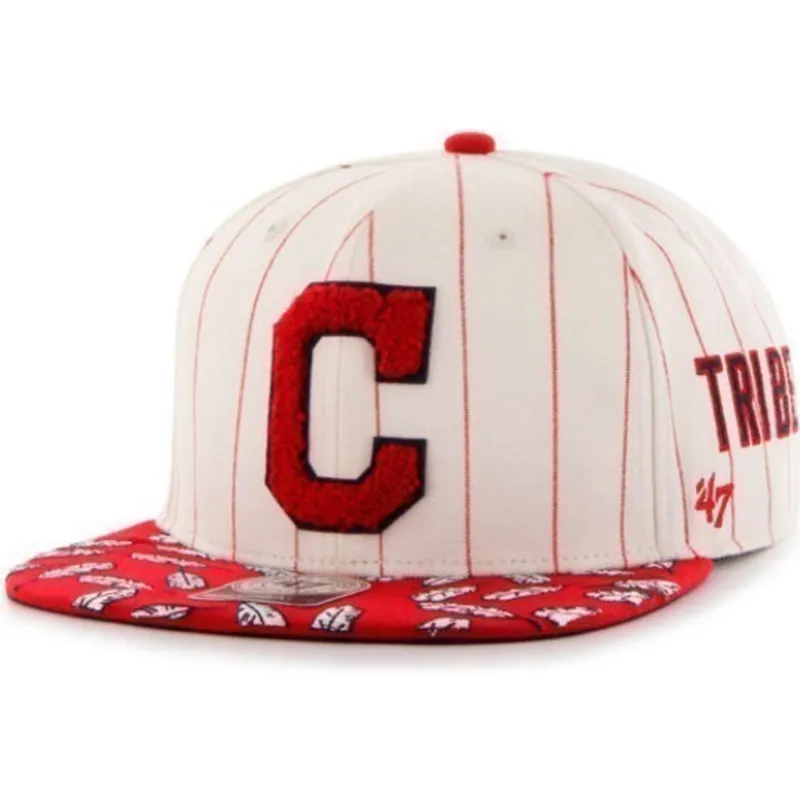 mutsid-lame-kreemjas-snapback-franjas-laterales-cleveland-indians-mlb-47-brand
