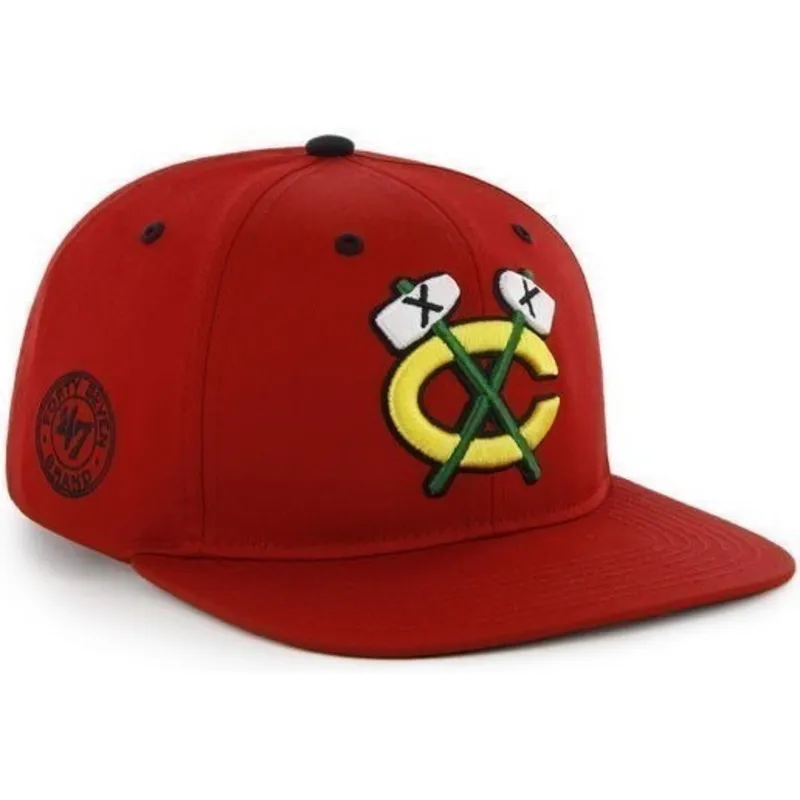 mutsid-lame-punane-snapback-chicago-blackhawks-nhl-47-brand