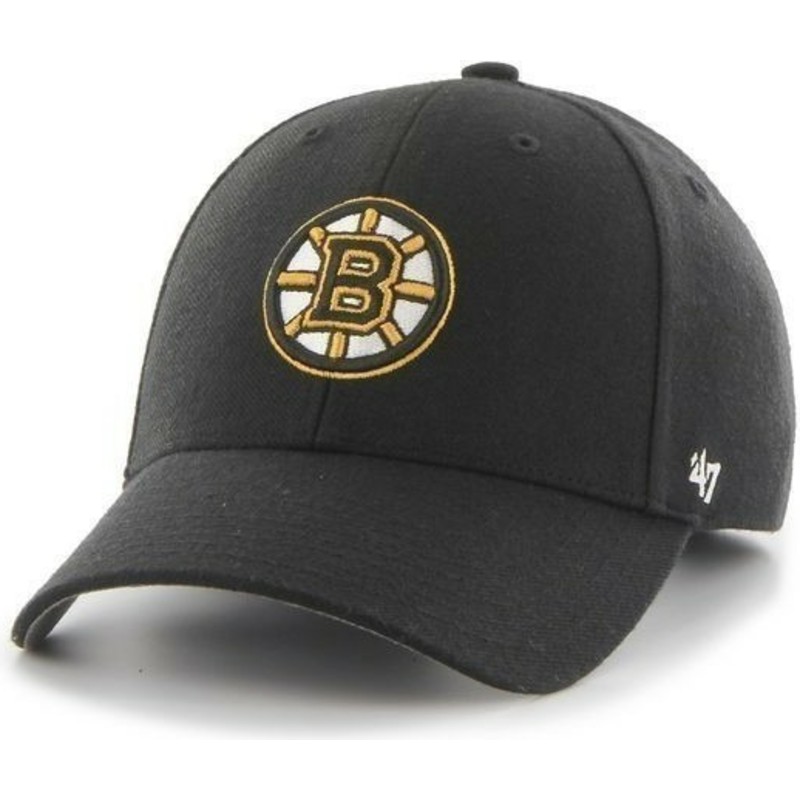 47-brand-curved-brim-nhl-boston-bruins-smooth-black-cap