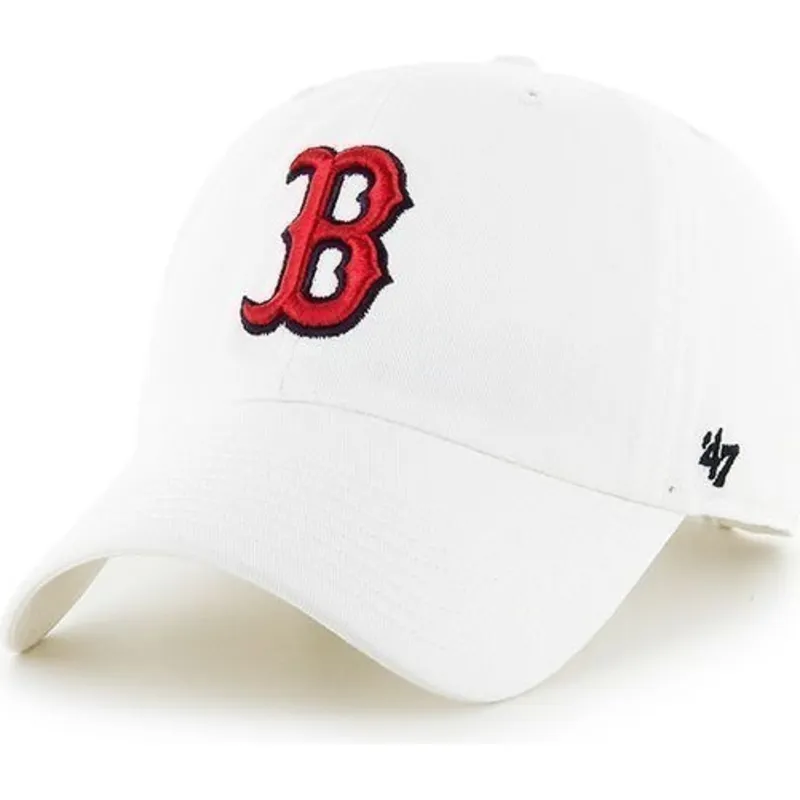 cap-kumer-white-adjustable-strap-frontal-boston-red-sox-mlb-47-brand