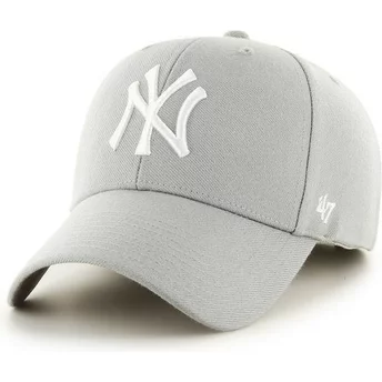 47 Brand Curved Brim New York Yankees MLB Grey Cap