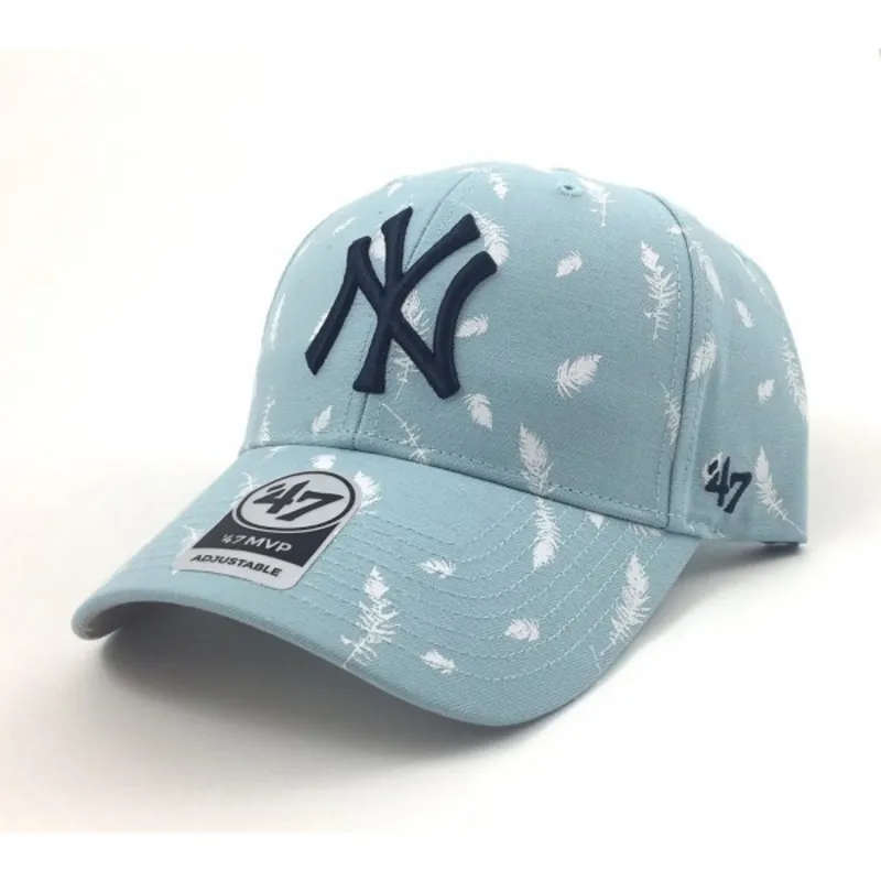 mutsid-kumer-sinine-reguleeritav-estampado-plumas-new-york-yankees-mlb-47-brand