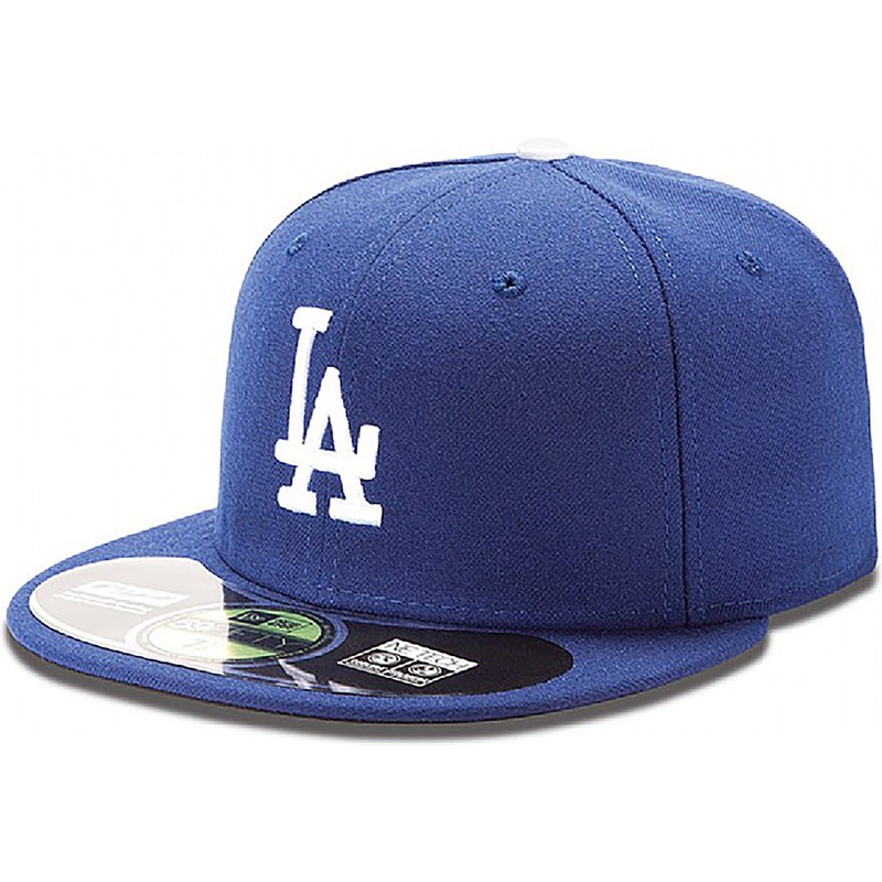 new-era-flat-brim-59fifty-authentic-on-field-los-angeles-dodgers-mlb-blue-fitted-cap