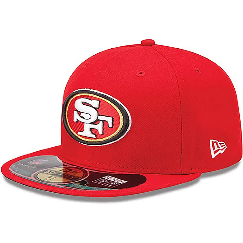 mutsid-lame-punane-liibuv-59fifty-authentic-on-field-game-san-francisco-49ers-nfl-new-era