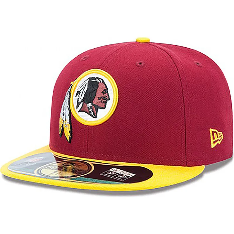 cap-lame-red-ajustada-59fifty-authentic-on-field-game-washington-commanders-nfl-new-era