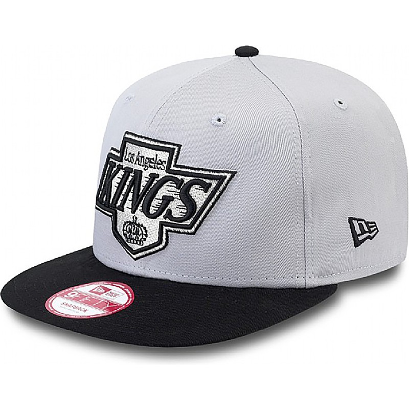 new-era-flat-brim-9fifty-cotton-block-los-angeles-kings-nhl-grey-snapback-cap